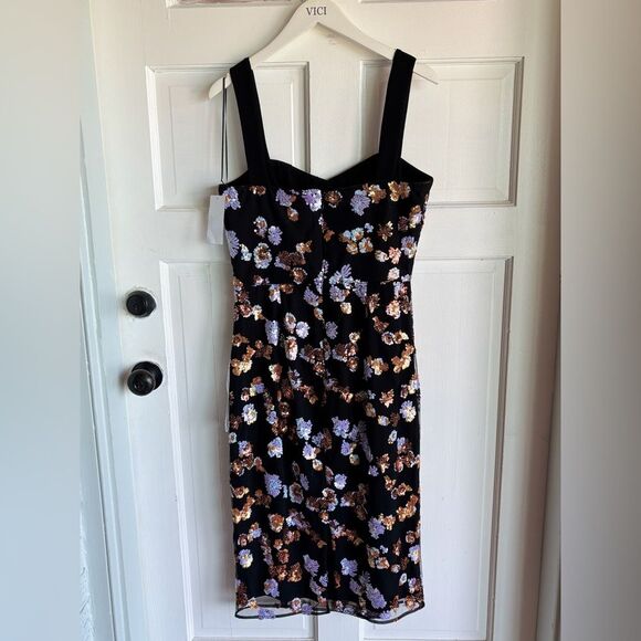 NWT Dress The Population

Nicole Black Sequin-Embellished Body-Con Midi-Dress - Picture 5 of 10